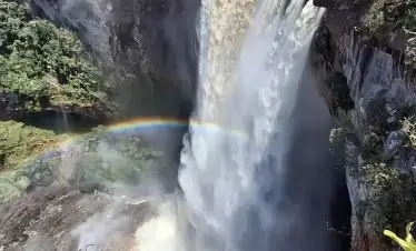 aieteur Falls in Guyana