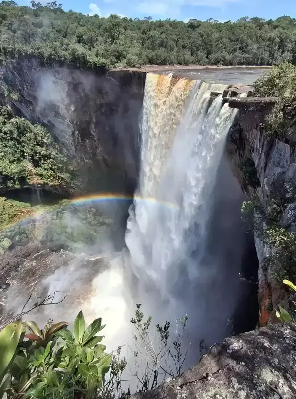 aieteur Falls in Guyana