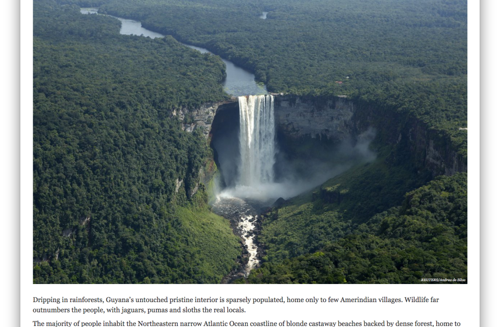 Business Insider Adds Guyana to Emerging Travel Destination List for 2016